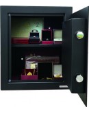 FS420/Security Biometric Safe Box Steel Lock Box with Fingerprint Keypad Access - Perfect for Home/Office/Hotel, Secure Pistols, Documents, Jewelry