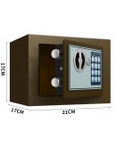 Mini 17E Home Security Safe Steel Electronic code Hotel safe into wall coin box