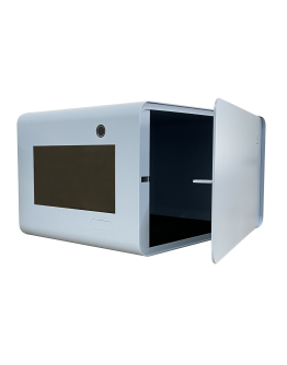 Safe Box with Fingerprint Lock Hidden Safe Steel Structure with Shelf, for Home Office Hotel Business Gun Passport Cash